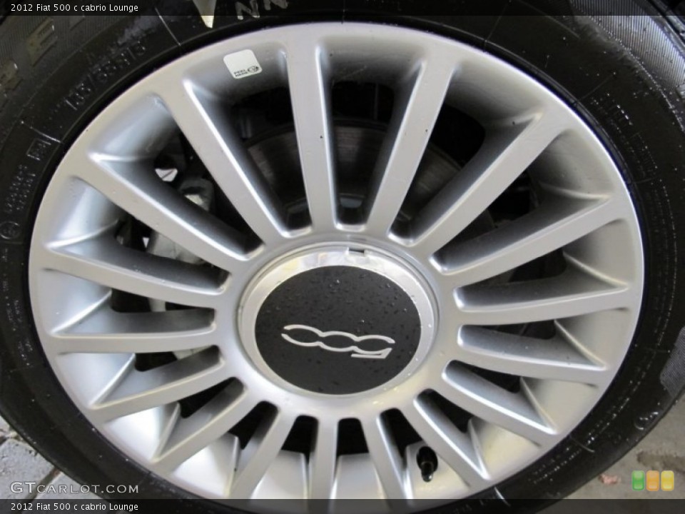 2012 Fiat 500 c cabrio Lounge Wheel and Tire Photo #58108958