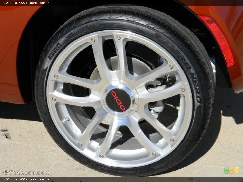 2012 Fiat 500 Custom Wheel and Tire Photo #58113662