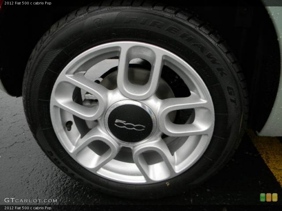 2012 Fiat 500 c cabrio Pop Wheel and Tire Photo #58115687