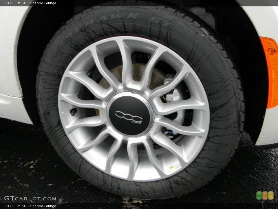 2012 Fiat 500 c cabrio Lounge Wheel and Tire Photo #58115933