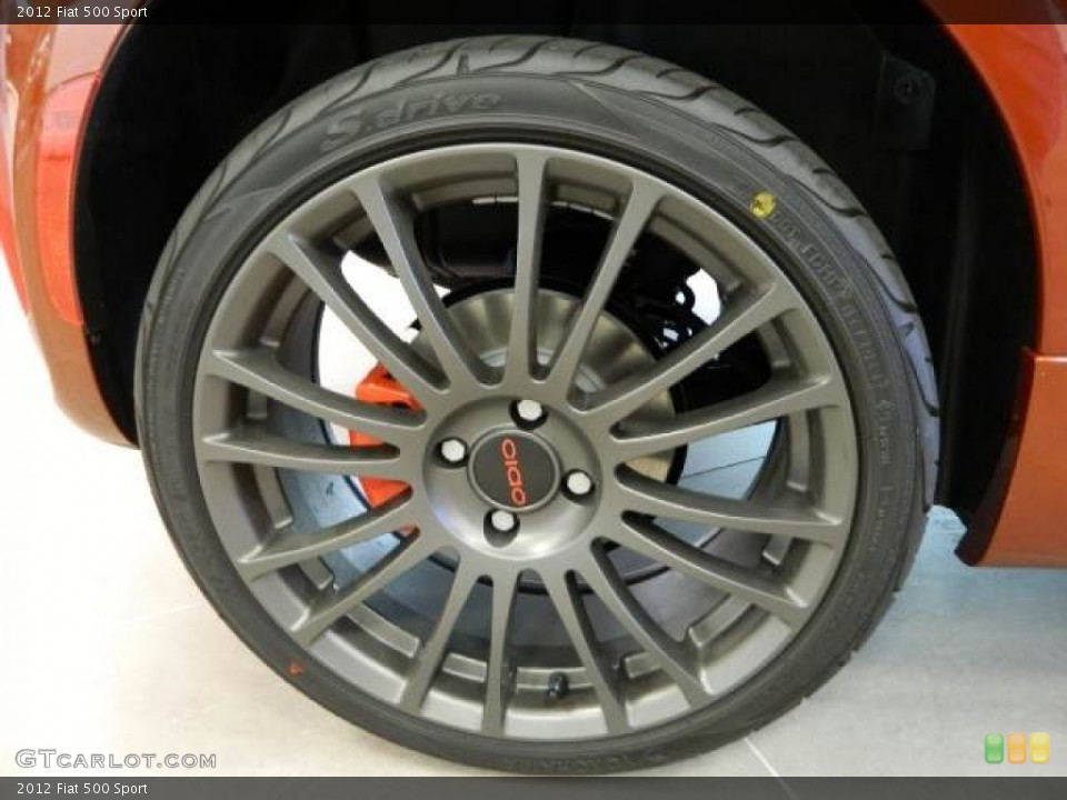 2012 Fiat 500 Custom Wheel and Tire Photo #58117076