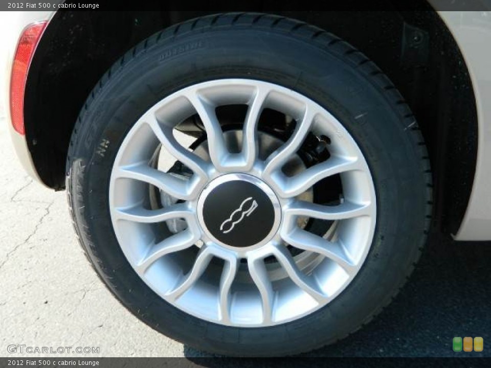 2012 Fiat 500 c cabrio Lounge Wheel and Tire Photo #58118324