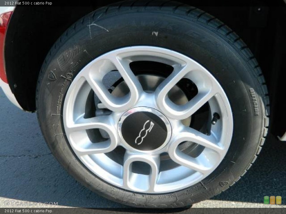 2012 Fiat 500 c cabrio Pop Wheel and Tire Photo #58118893