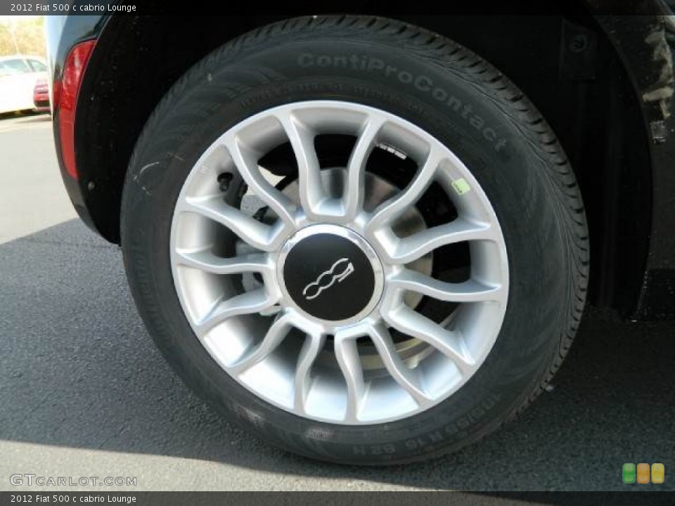 2012 Fiat 500 c cabrio Lounge Wheel and Tire Photo #58120823