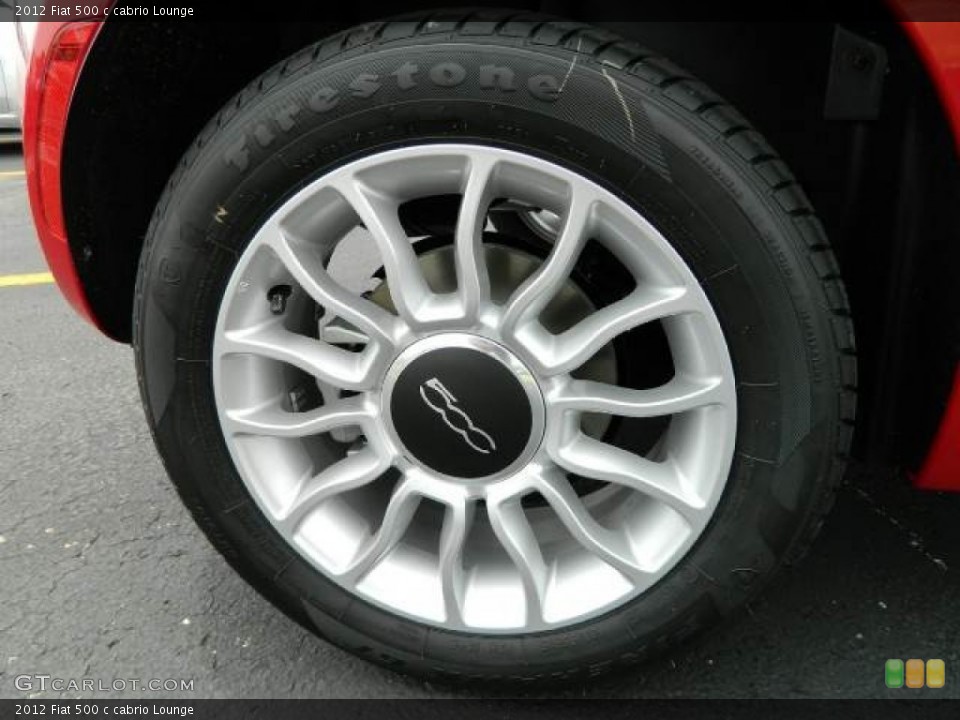 2012 Fiat 500 c cabrio Lounge Wheel and Tire Photo #58123247