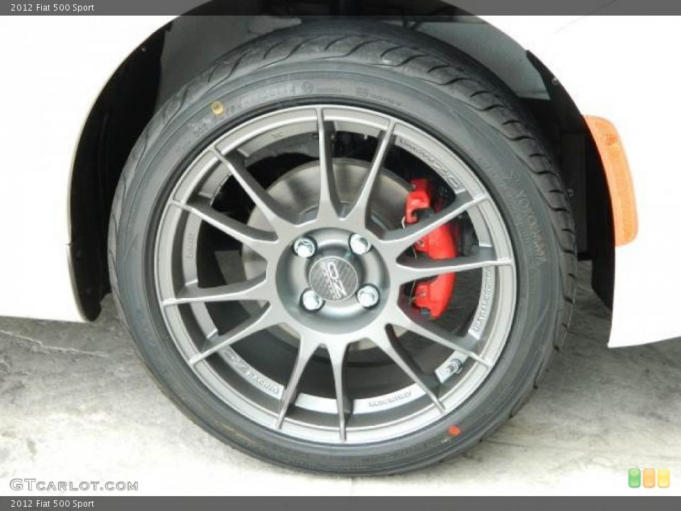 2012 Fiat 500 Custom Wheel and Tire Photo #58124739