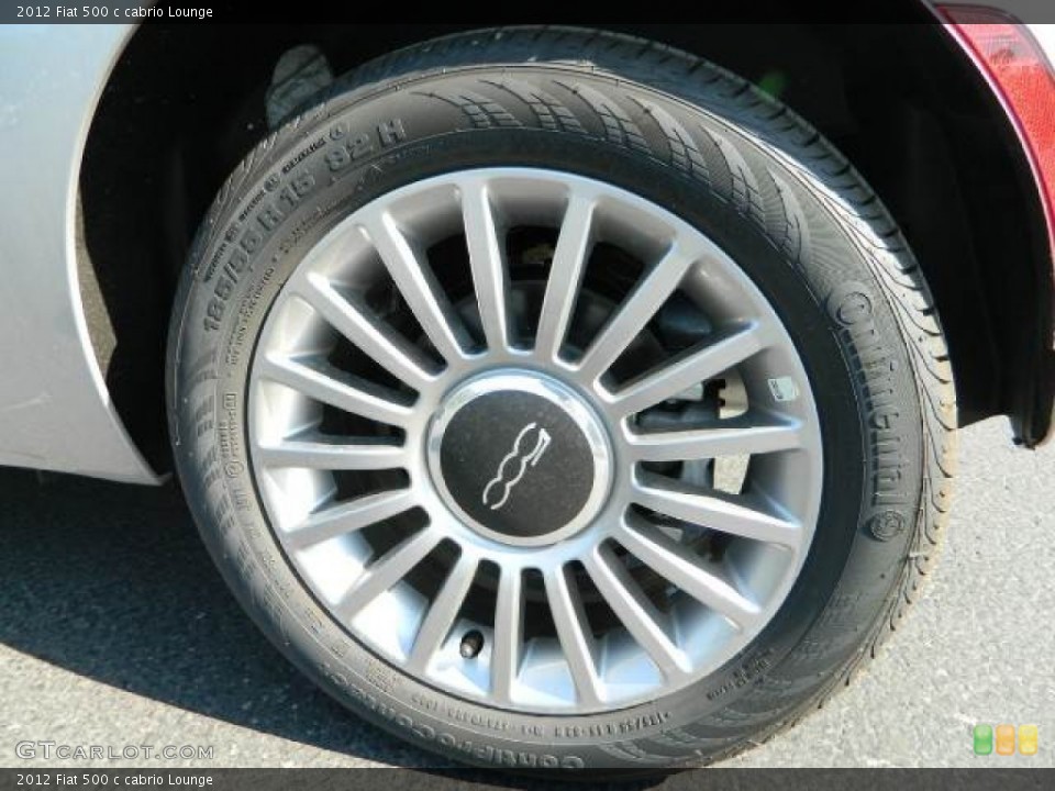 2012 Fiat 500 c cabrio Lounge Wheel and Tire Photo #58126346