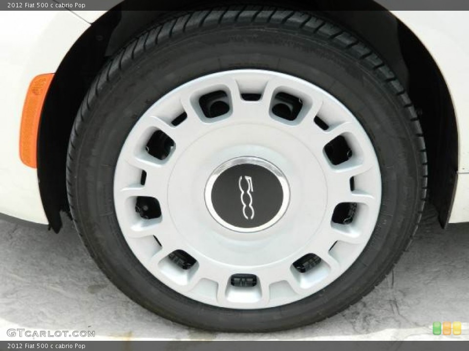 2012 Fiat 500 c cabrio Pop Wheel and Tire Photo #58127555