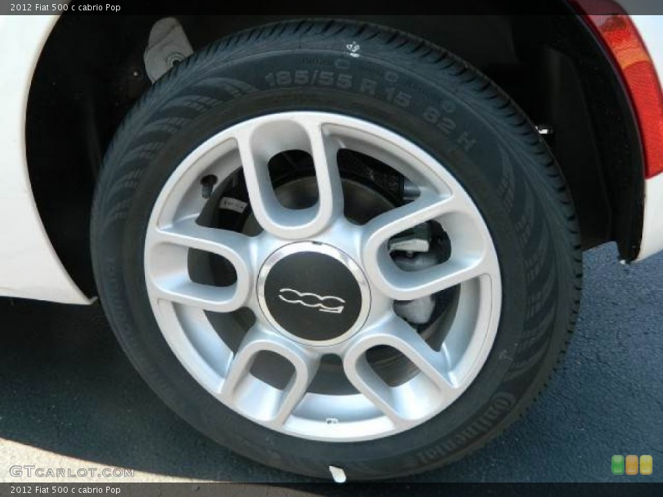 2012 Fiat 500 c cabrio Pop Wheel and Tire Photo #58127756