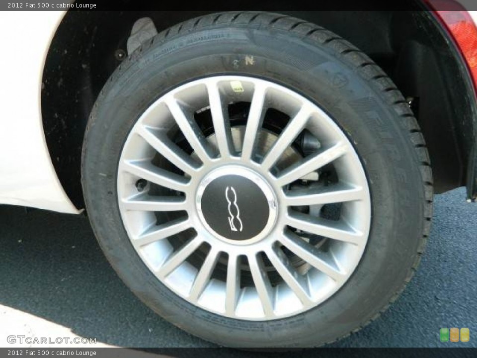 2012 Fiat 500 c cabrio Lounge Wheel and Tire Photo #58129838