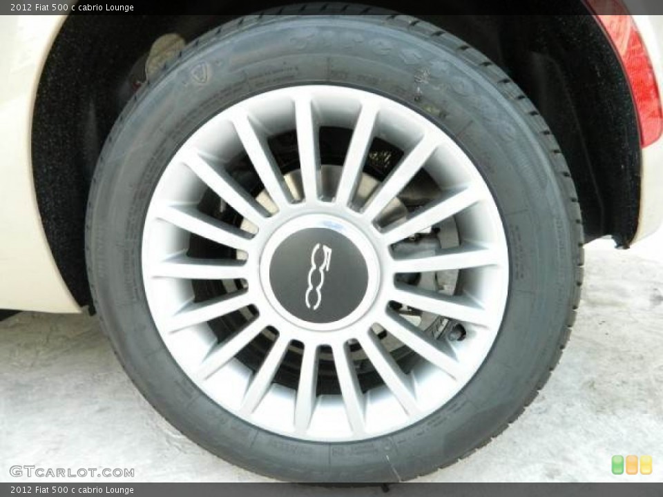 2012 Fiat 500 c cabrio Lounge Wheel and Tire Photo #58130171