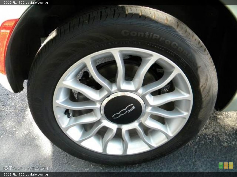 2012 Fiat 500 c cabrio Lounge Wheel and Tire Photo #58132331