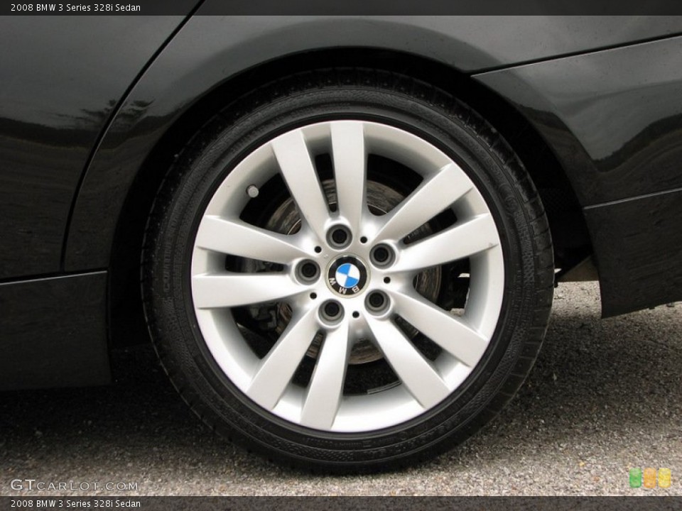 2008 BMW 3 Series 328i Sedan Wheel and Tire Photo #58156736