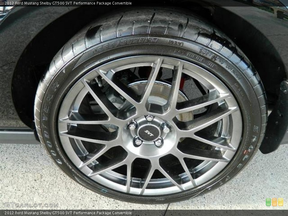 2012 Ford Mustang Shelby GT500 SVT Performance Package Convertible Wheel and Tire Photo #58159295