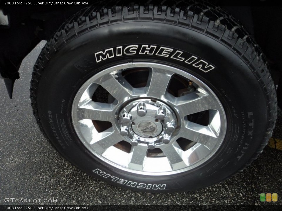 2008 Ford F250 Super Duty Lariat Crew Cab 4x4 Wheel and Tire Photo #58163339