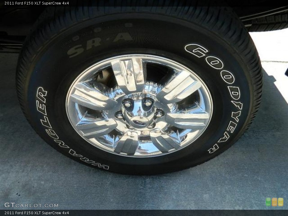 2011 Ford F150 XLT SuperCrew 4x4 Wheel and Tire Photo #58164203
