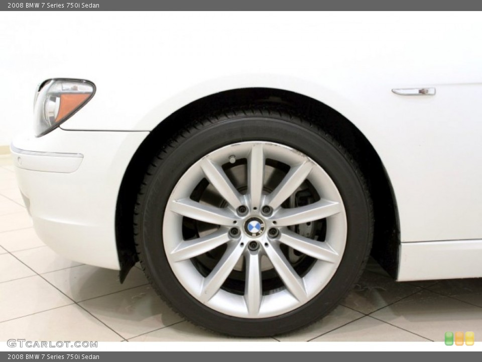 2008 BMW 7 Series 750i Sedan Wheel and Tire Photo #58166903