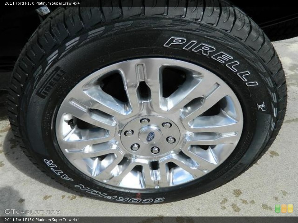 2011 Ford F150 Platinum SuperCrew 4x4 Wheel and Tire Photo #58168691