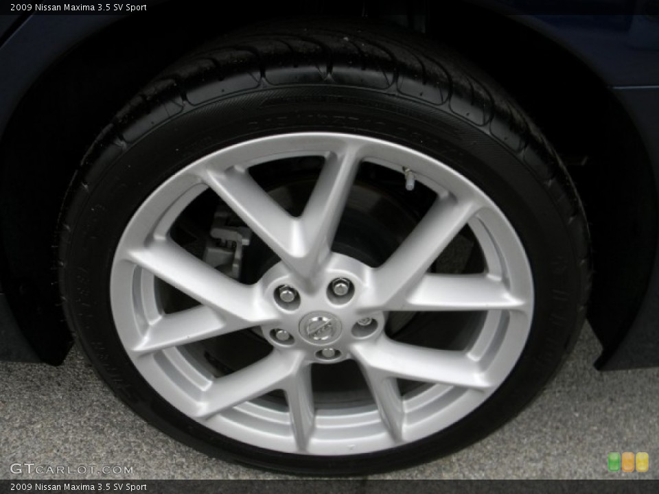 2009 Nissan Maxima 3.5 SV Sport Wheel and Tire Photo #58178810