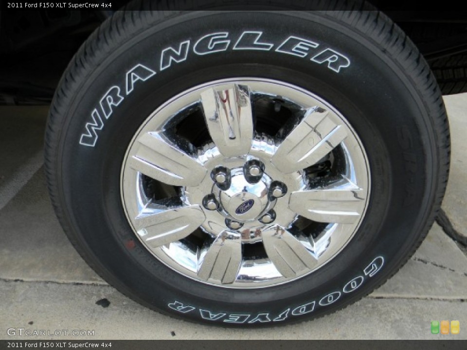 2011 Ford F150 XLT SuperCrew 4x4 Wheel and Tire Photo #58199957