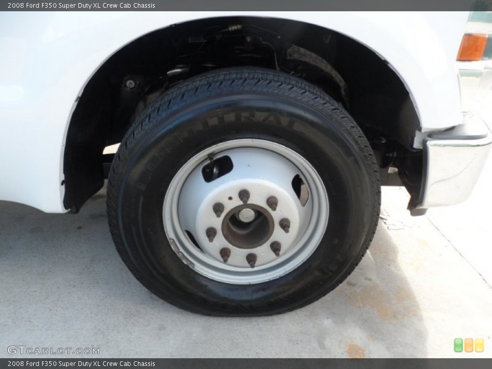 2008 Ford F350 Super Duty XL Crew Cab Chassis Wheel and Tire Photo #58200167