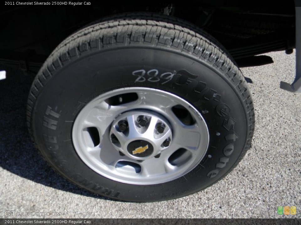2011 Chevrolet Silverado 2500HD Regular Cab Wheel and Tire Photo #58230502