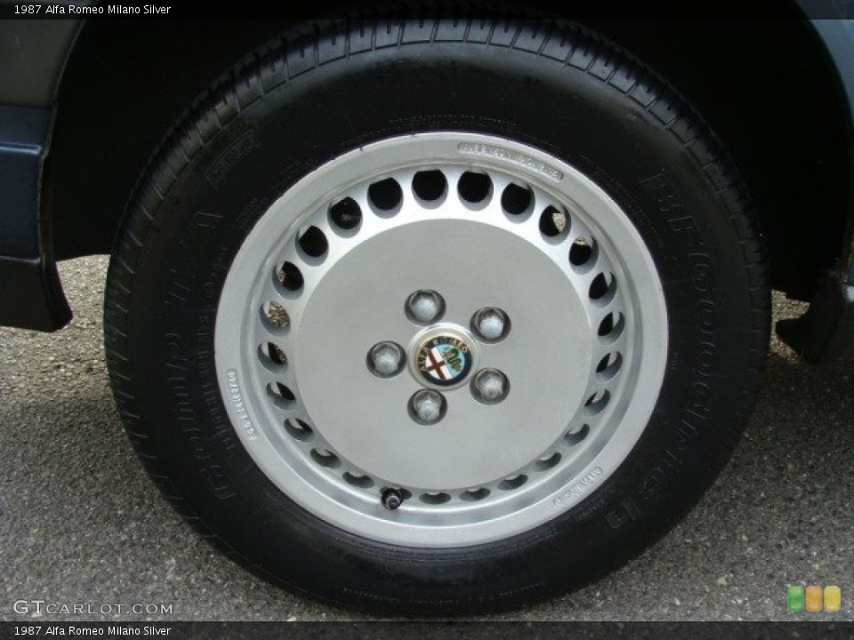 1987 Alfa Romeo Milano Silver Wheel and Tire Photo #58242649