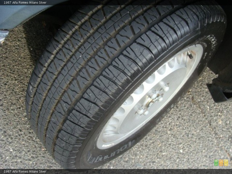1987 Alfa Romeo Milano Silver Wheel and Tire Photo #58242655