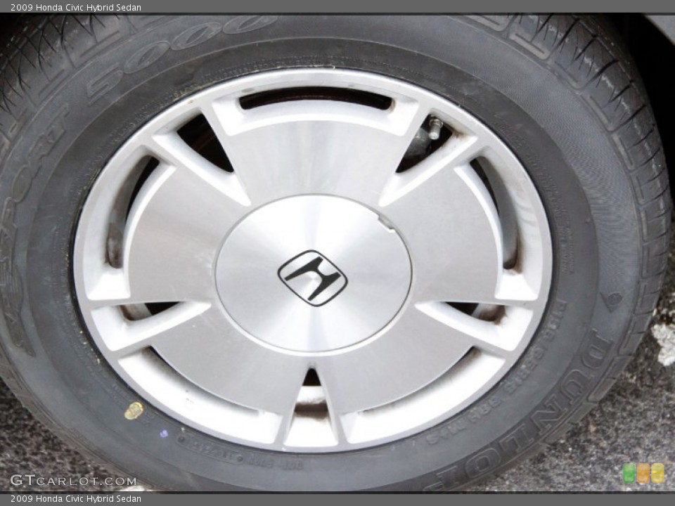2009 Honda Civic Hybrid Sedan Wheel and Tire Photo #58242760