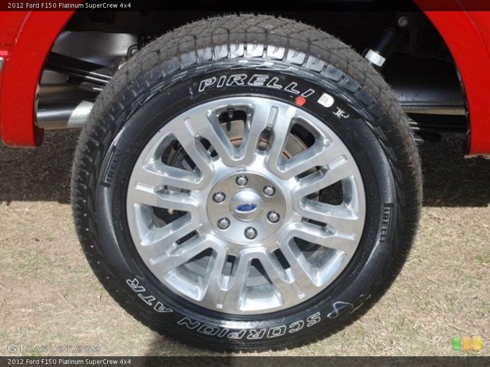 2012 Ford F150 Platinum SuperCrew 4x4 Wheel and Tire Photo #58265068
