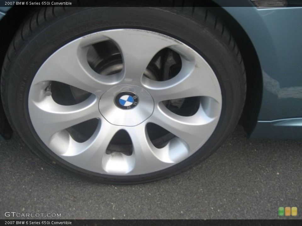 2007 BMW 6 Series 650i Convertible Wheel and Tire Photo #58284926