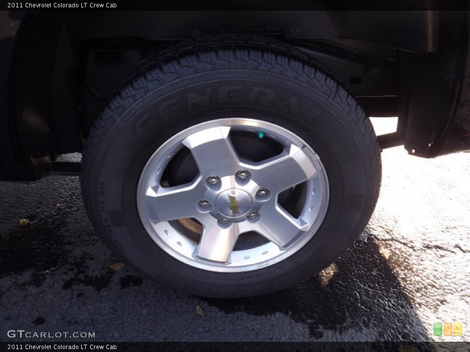 2011 Chevrolet Colorado LT Crew Cab Wheel and Tire Photo #58305182