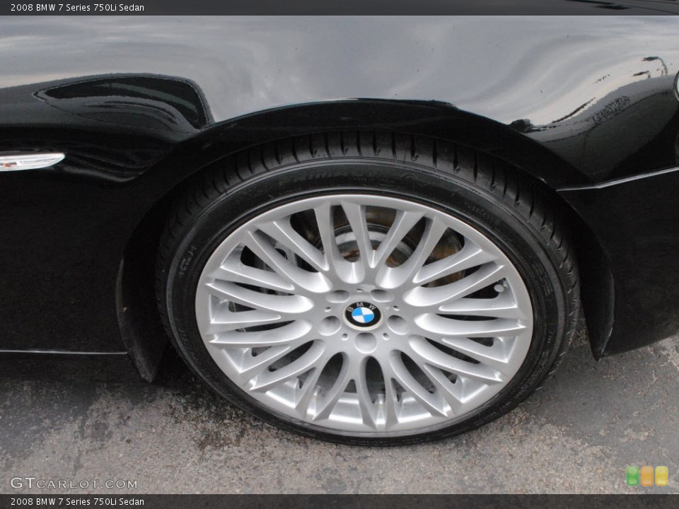 2008 BMW 7 Series 750Li Sedan Wheel and Tire Photo #58329832