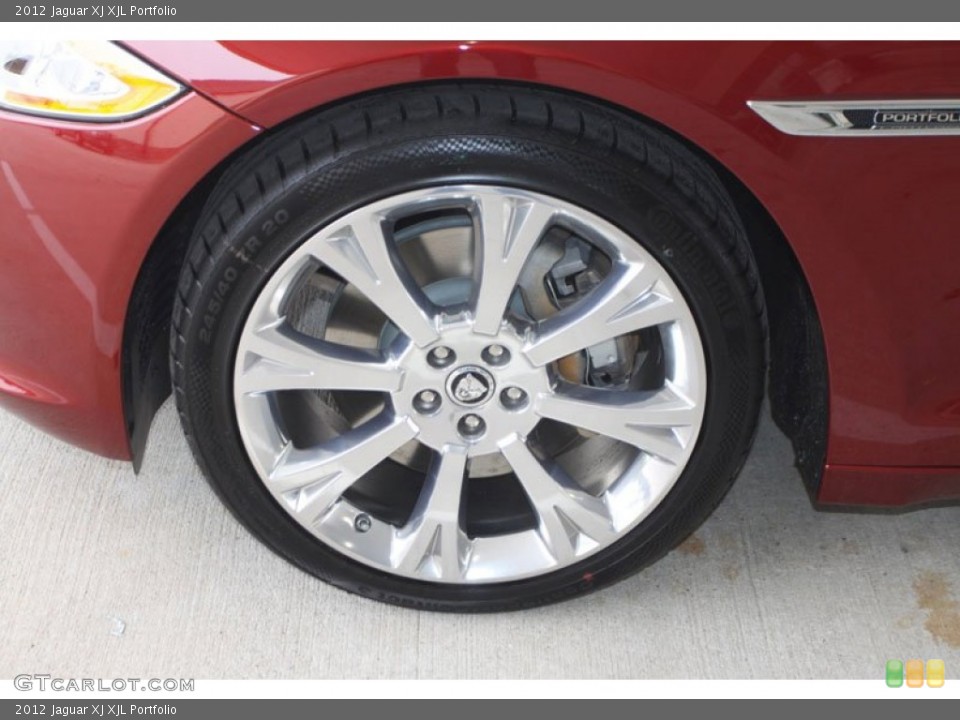 2012 Jaguar XJ XJL Portfolio Wheel and Tire Photo #58330713
