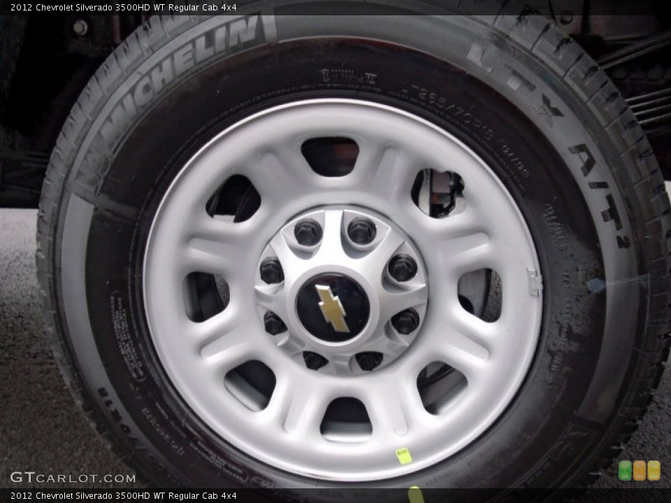 2012 Chevrolet Silverado 3500HD WT Regular Cab 4x4 Wheel and Tire Photo #58330794