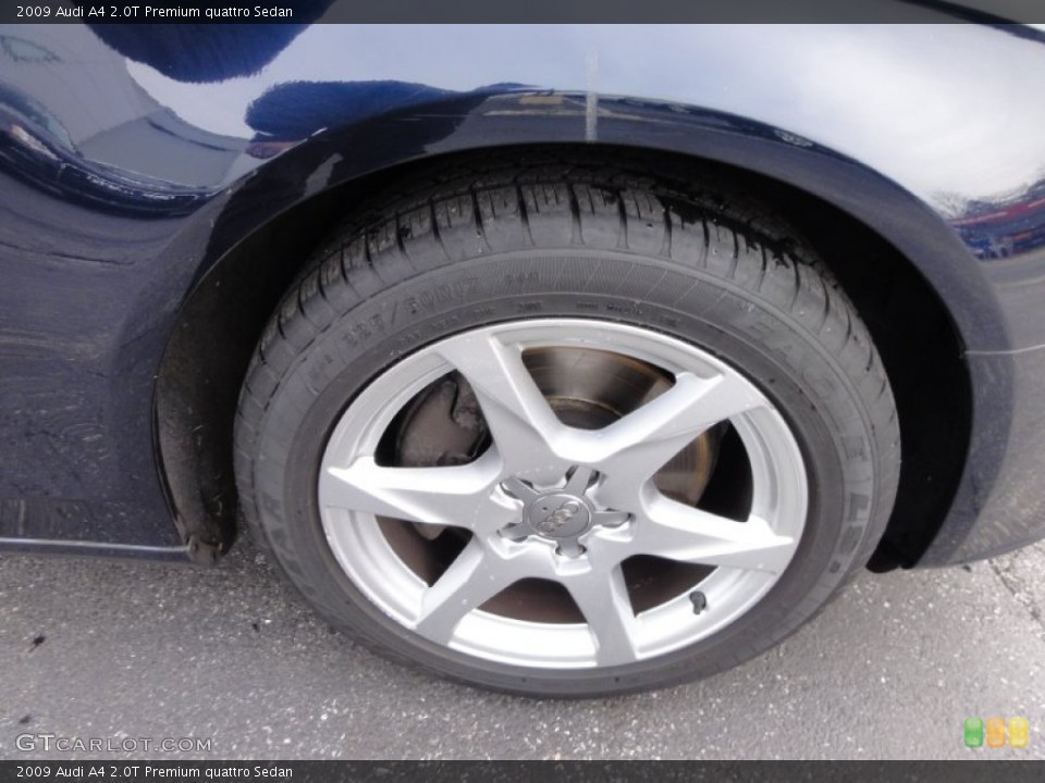 2009 Audi A4 2.0T Premium quattro Sedan Wheel and Tire Photo #58337913