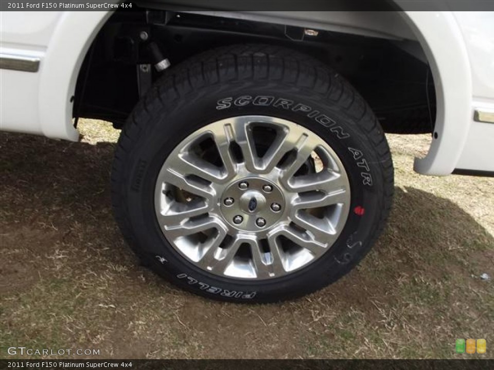 2011 Ford F150 Platinum SuperCrew 4x4 Wheel and Tire Photo #58344296