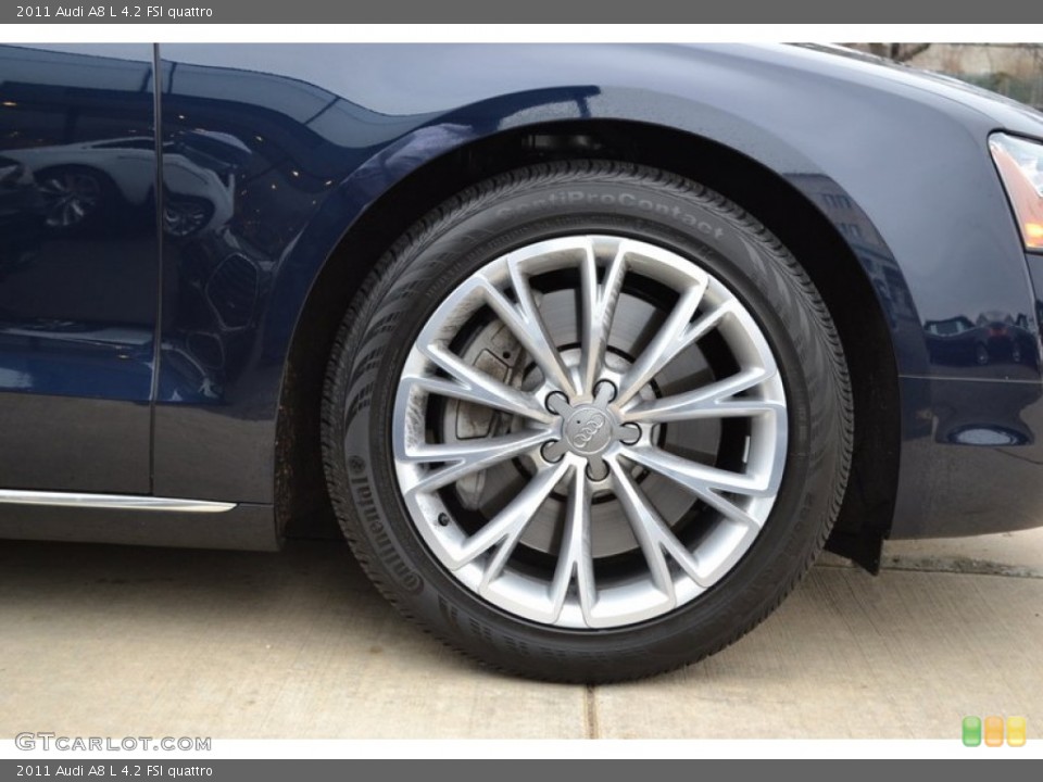 2011 Audi A8 L 4.2 FSI quattro Wheel and Tire Photo #58349555