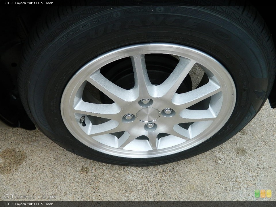2012 Toyota Yaris LE 5 Door Wheel and Tire Photo #58349900