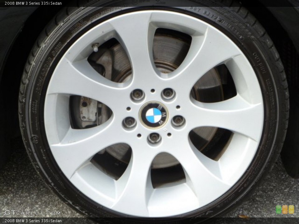 2008 BMW 3 Series 335i Sedan Wheel and Tire Photo #58364152