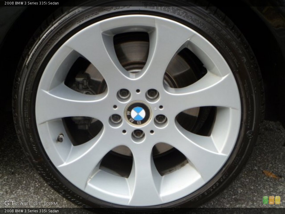 2008 BMW 3 Series 335i Sedan Wheel and Tire Photo #58364155