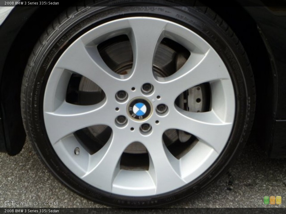 2008 BMW 3 Series 335i Sedan Wheel and Tire Photo #58364158
