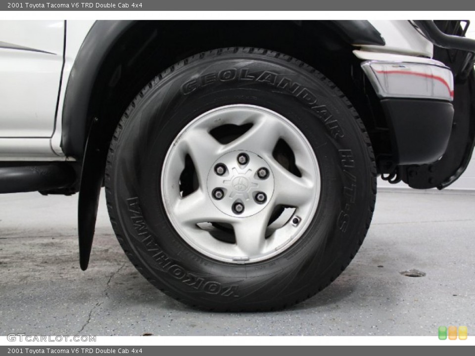 2001 Toyota Tacoma V6 TRD Double Cab 4x4 Wheel and Tire Photo #58370484