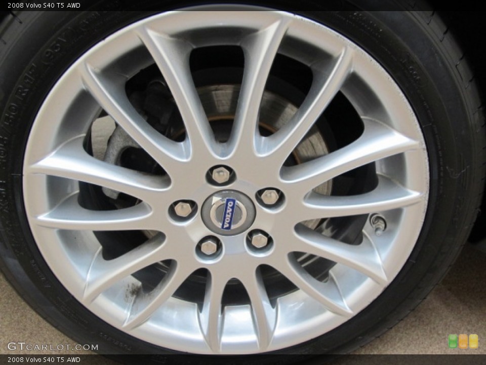2008 Volvo S40 T5 AWD Wheel and Tire Photo #58378724