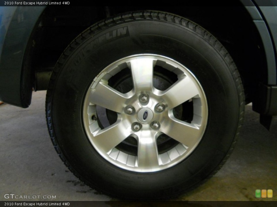 2010 Ford Escape Hybrid Limited 4WD Wheel and Tire Photo #58380519