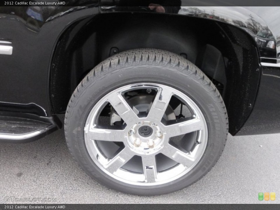 2012 Cadillac Escalade Luxury AWD Wheel and Tire Photo #58384254