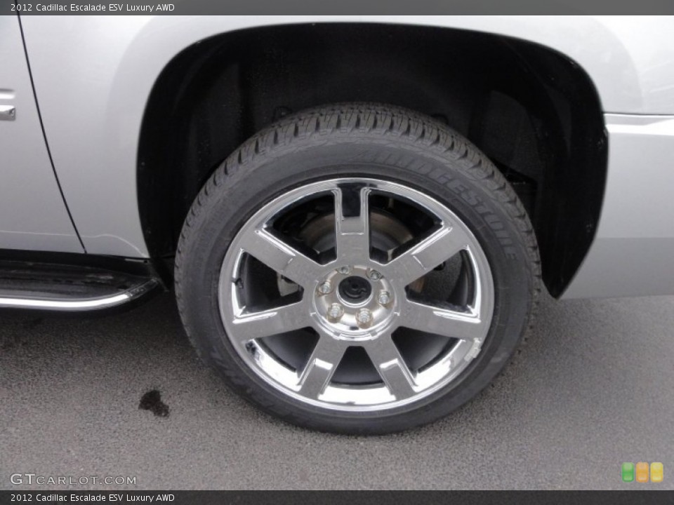 2012 Cadillac Escalade ESV Luxury AWD Wheel and Tire Photo #58384389