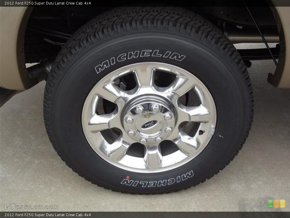 2012 Ford F250 Super Duty Lariat Crew Cab 4x4 Wheel and Tire Photo #58417284