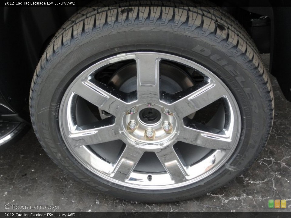 2012 Cadillac Escalade ESV Luxury AWD Wheel and Tire Photo #58450220