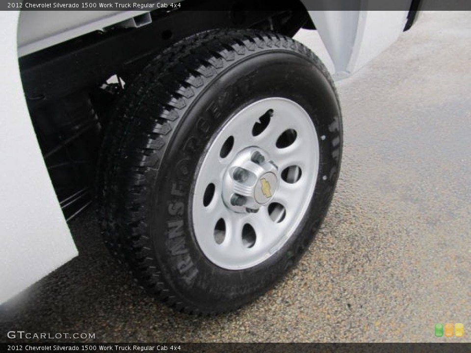 2012 Chevrolet Silverado 1500 Work Truck Regular Cab 4x4 Wheel and Tire Photo #58452992